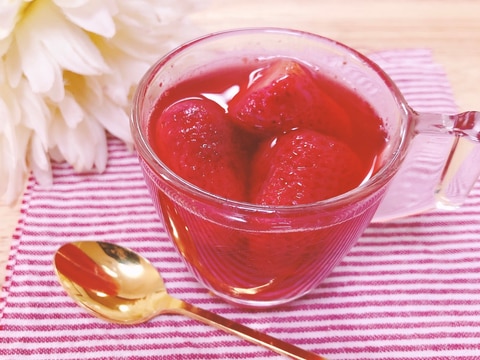 レンジで簡単ꕤいちごゼリー